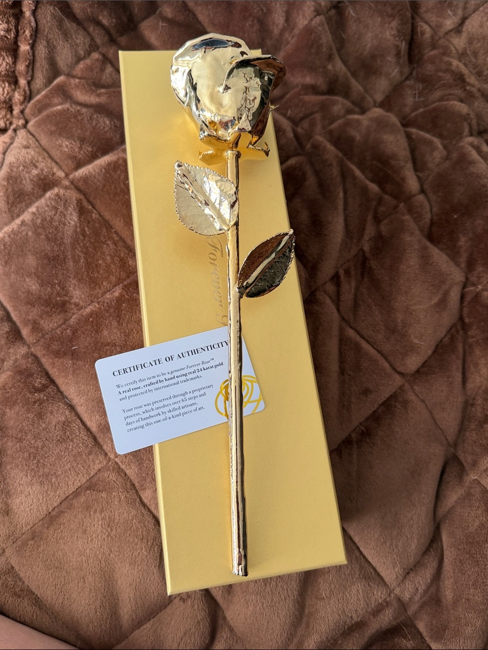 Real Rose: Crafted from a hand-selected natural flower that is preserved and pla